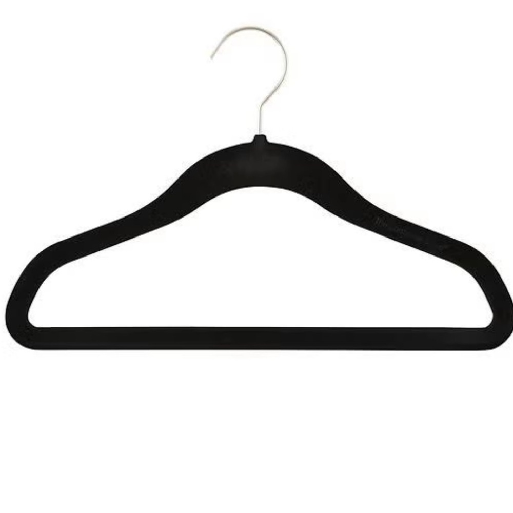 Kids Velvet Hanger Black Pack of 10